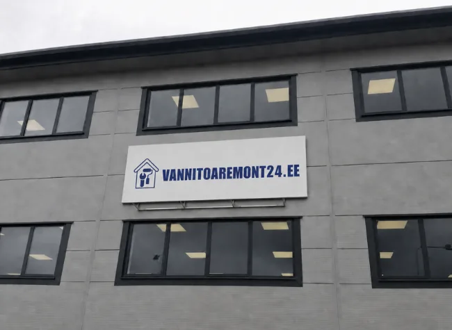 Vannitoaremont 24 Kesklinna kontori hoone, kontor pakub tööde alguseks kaks võimalikku nädalat ja klient valib neist ühe.
